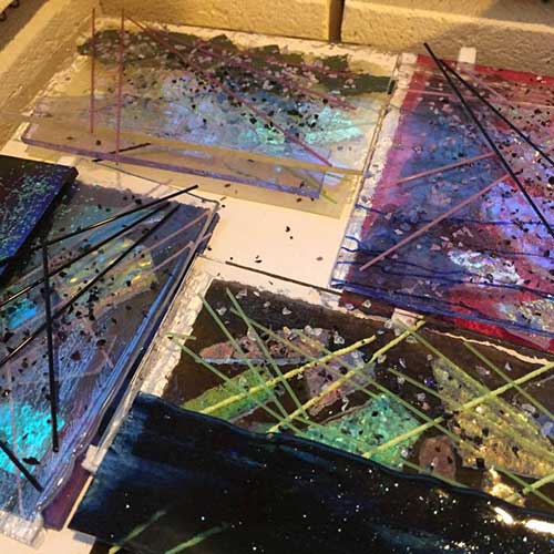 Fused Glass in Progress